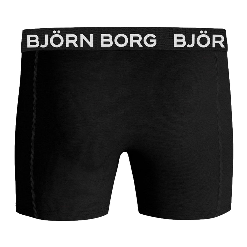 Bjorn Borg Essential Cotton Stretch Boxer 3 Pack - Black - Utility Bear