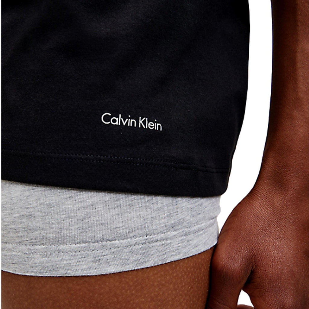 Calvin Klein Cotton Classics Crew Neck T-Shirt 3 Pack - Black - Utility Bear