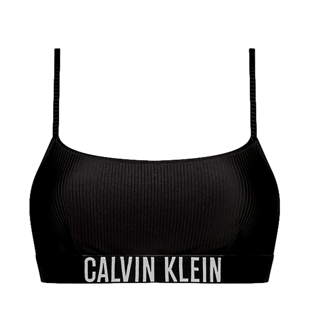 Calvin Klein Intense Power Swim Bikini Top - Black - Utility Bear