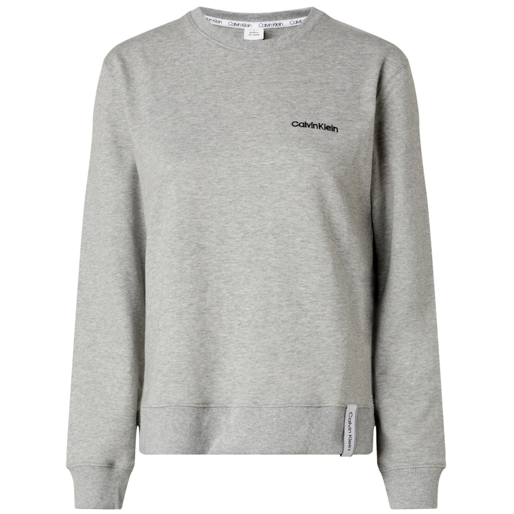 Calvin Klein Modern Cotton Sleepwear Sweatshirt - Grey Heather - Utility Bear