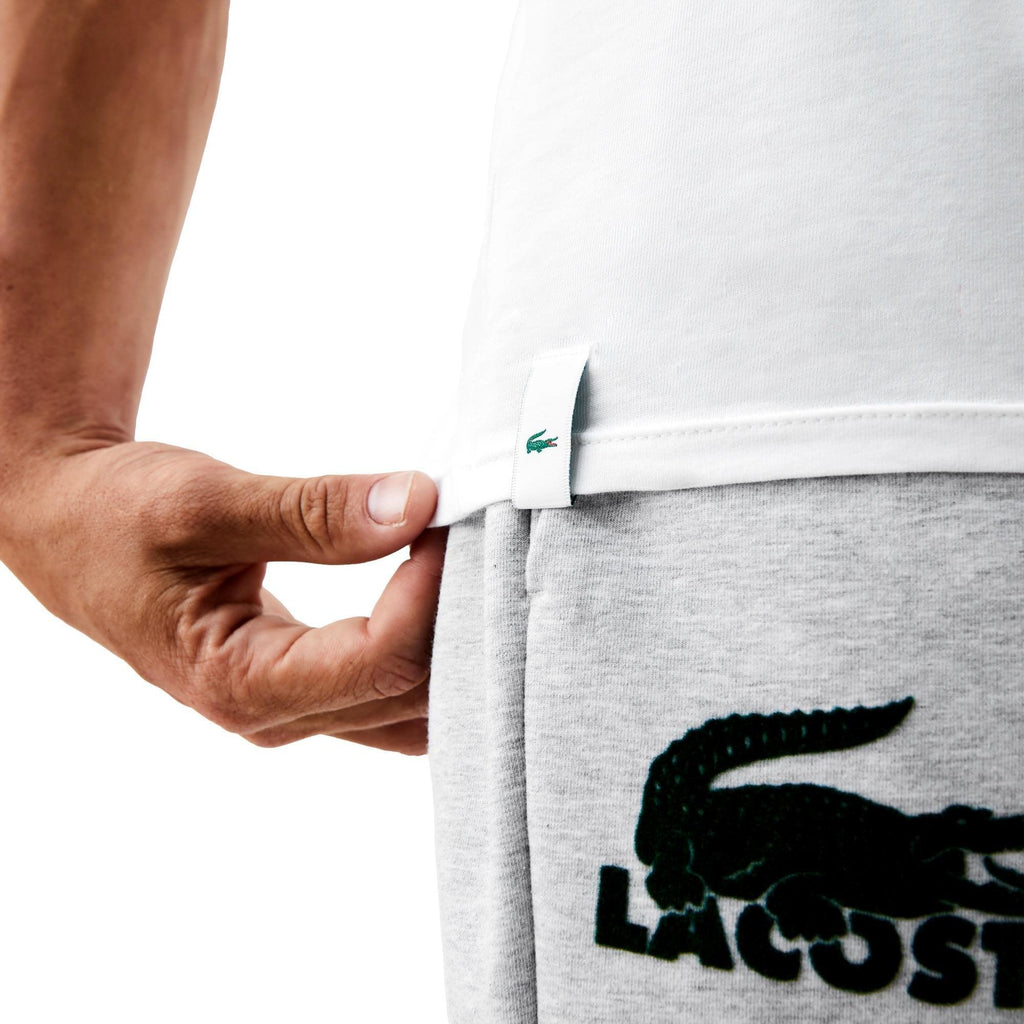 Lacoste Essentials Pure Cotton Crew Neck T-Shirt 3 Pack - Black/White/Grey - Utility Bear