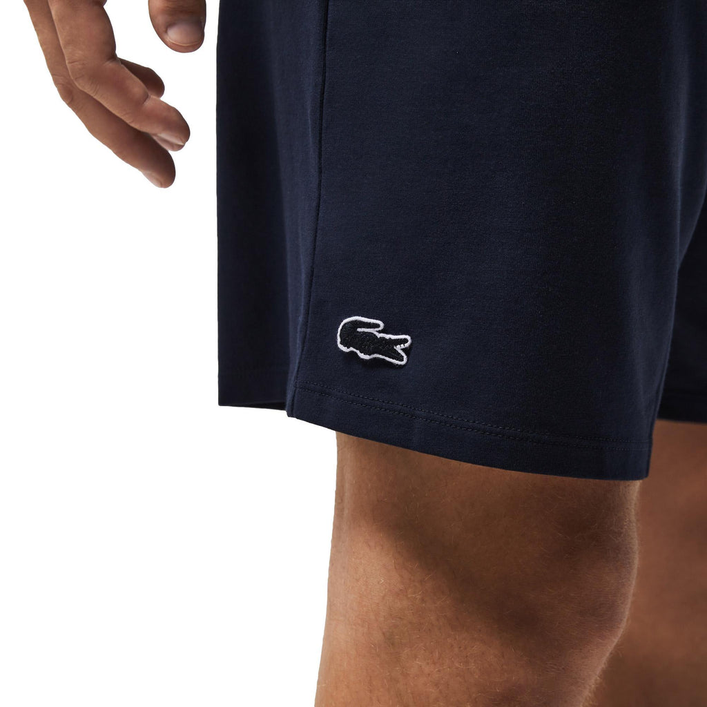 Lacoste Pyjama Shorts With Three Tone Waistband - Navy - Utility Bear