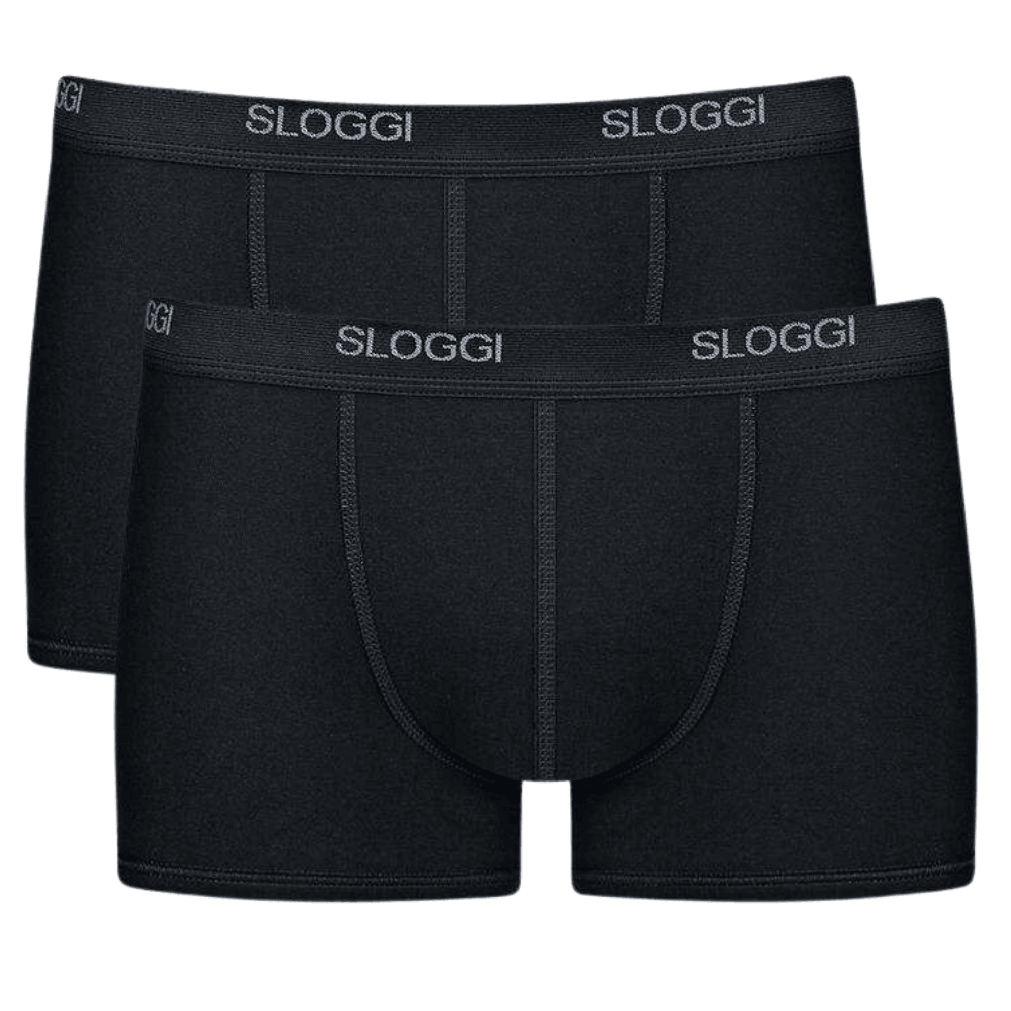 Sloggi Men Basic Short 2 Pack Black Utility Bear Apparel Accessories