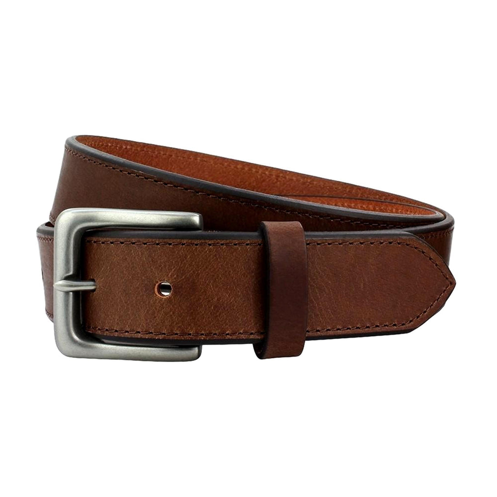Sophos 35Mm Contrast Edge Leather Belt - Brown - Utility Bear