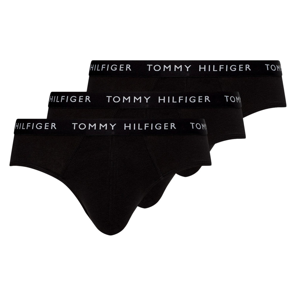 Tommy Hilfiger 3 Pack Stretch Recycled Cotton Briefs - Black - Utility Bear