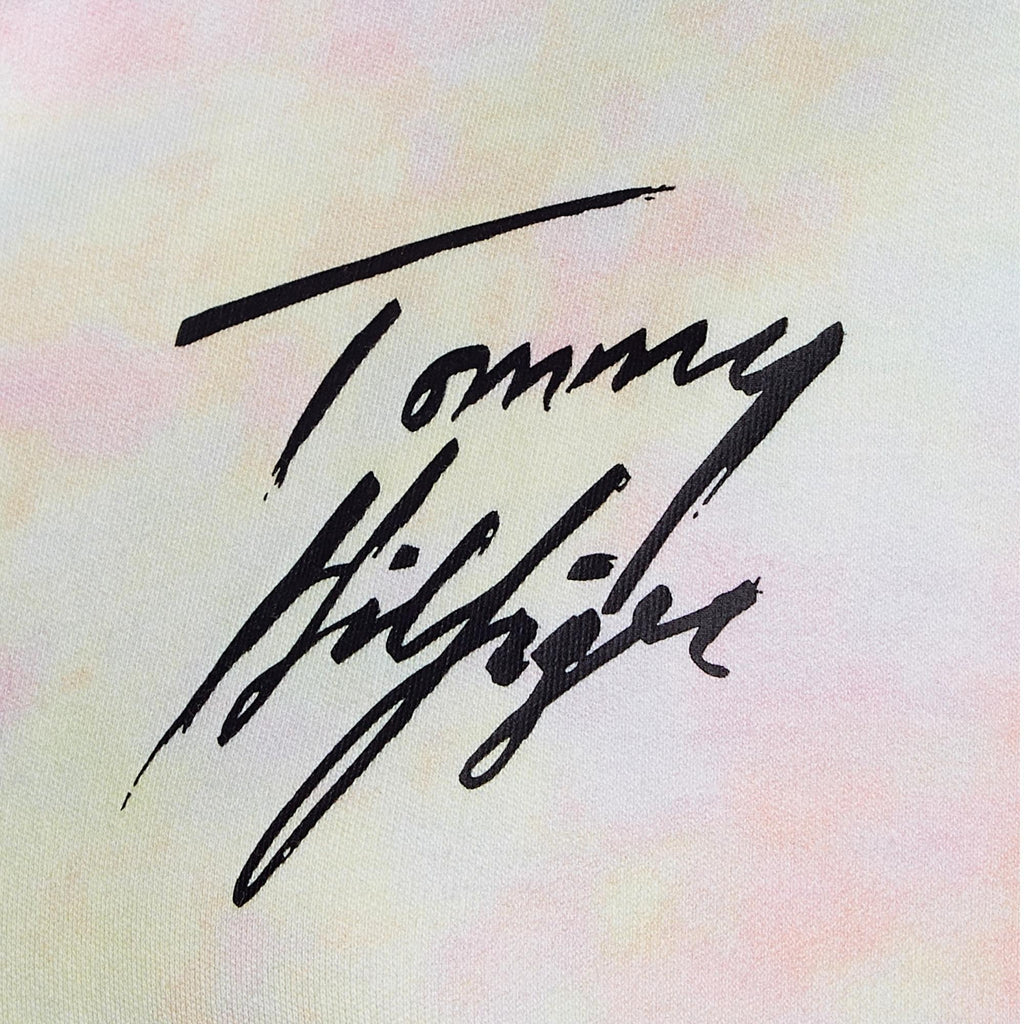 Tommy Hilfiger Cropped Signature Full Zip Hoodie - Cloud Haze - Utility Bear