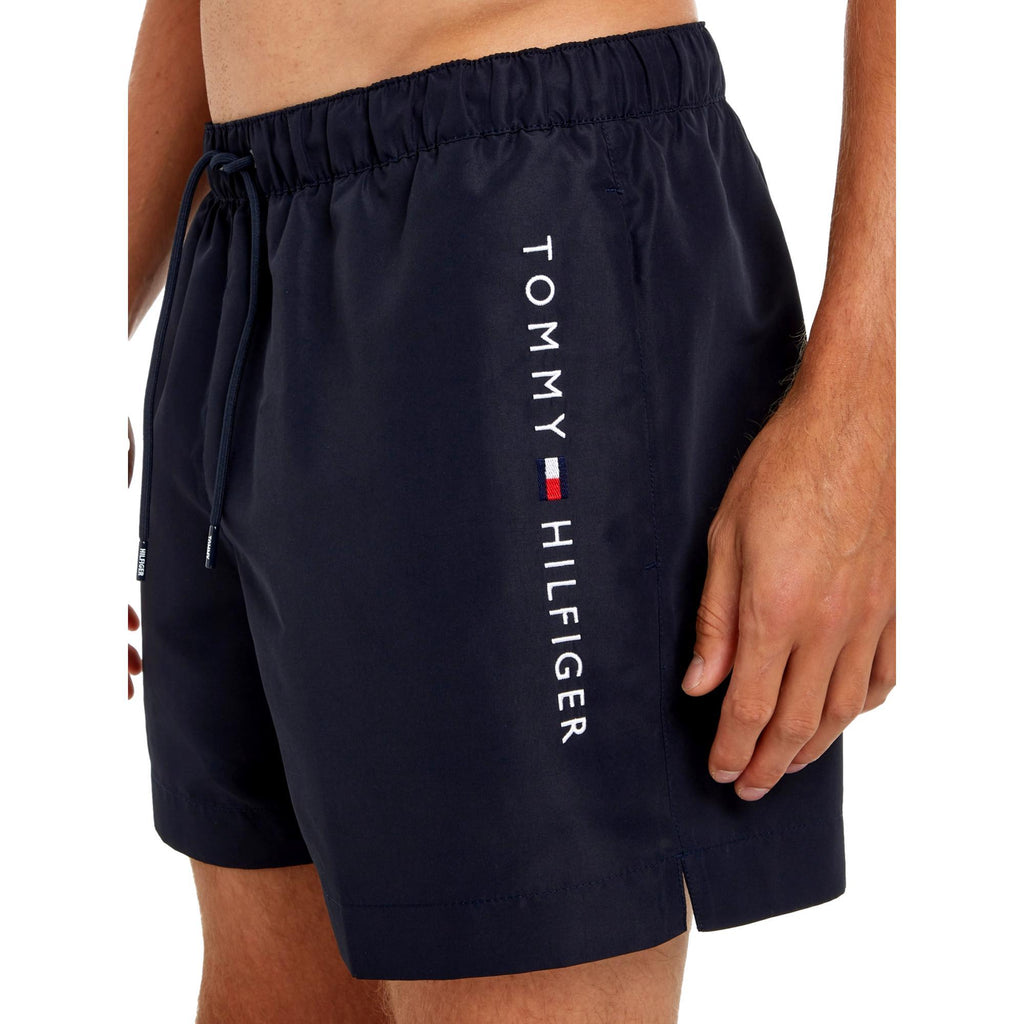 Tommy Hilfiger Original Recycled Mid Length Swim Shorts - Desert Sky - Utility Bear