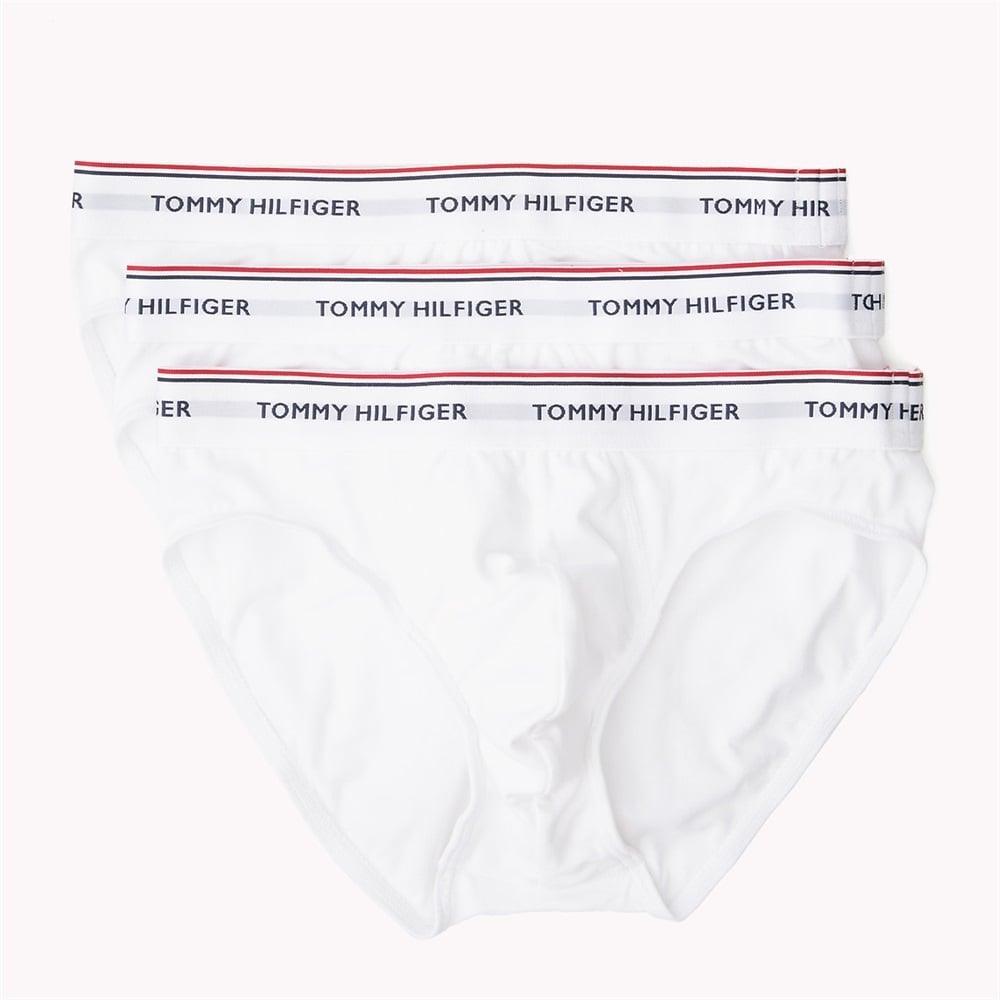 Tommy Hilfiger Premium Essential Brief 3 Pack - White - Utility Bear