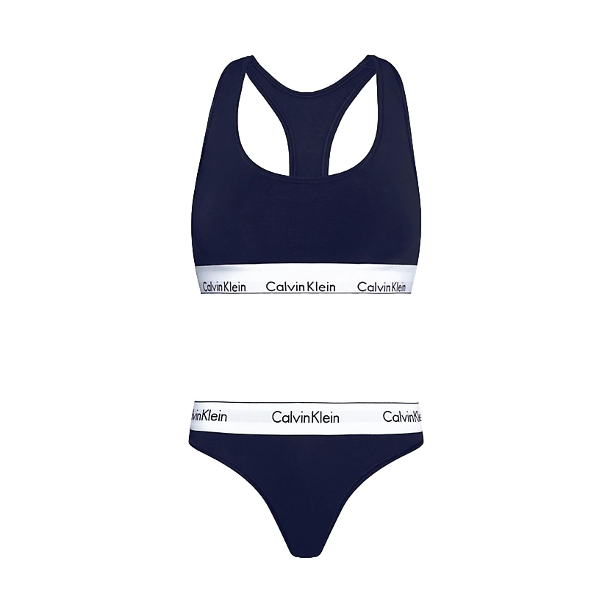 Calvin Klein Modern Cotton Bralette and Thong Set - Shoreline – Utility Bear
