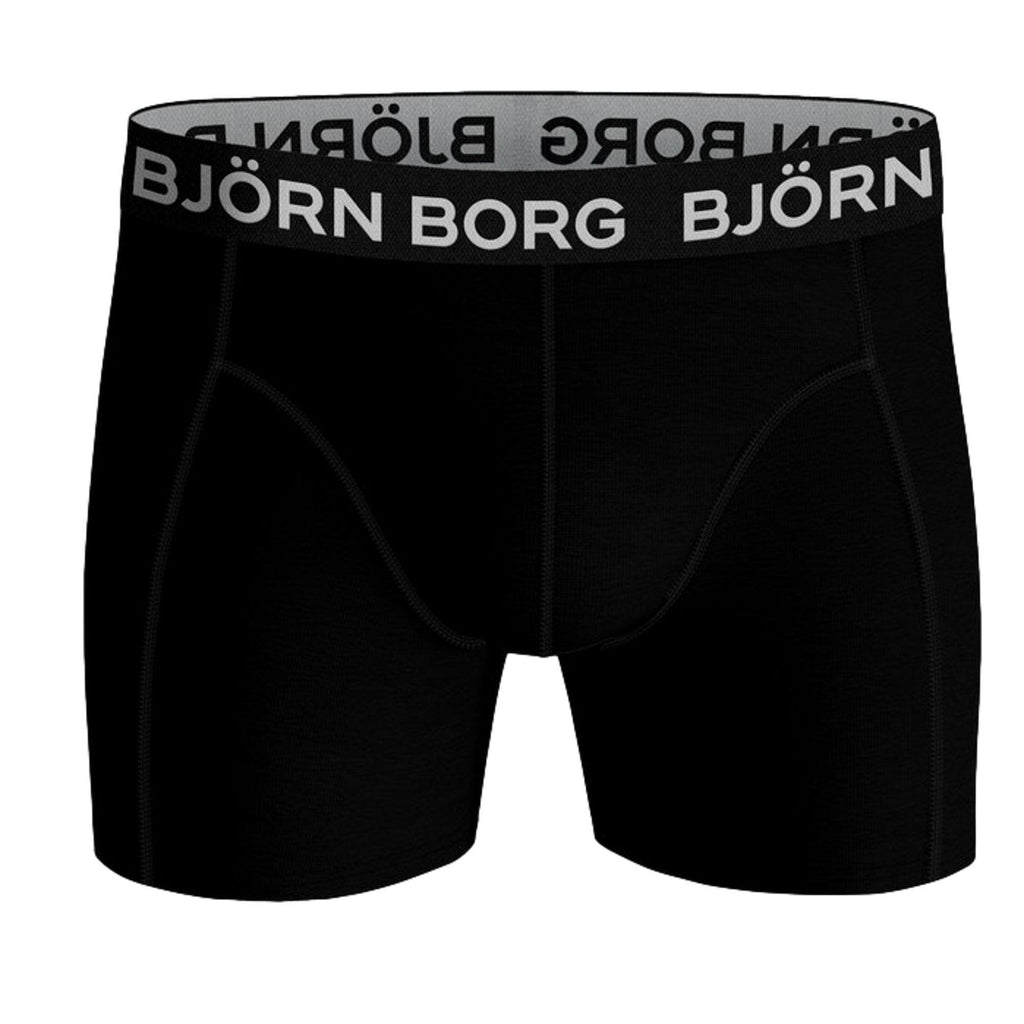 Bjorn Borg Essential Cotton Stretch Boxer 3 Pack - Black - Utility Bear