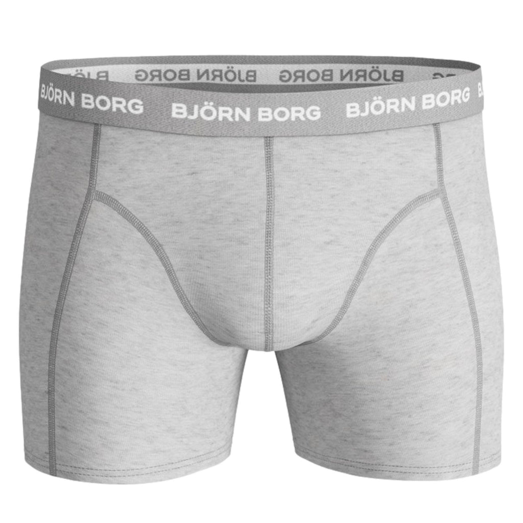 Bjorn Borg Essential Cotton Stretch Boxer 3 Pack - Black/Melange/Camo - Utility Bear