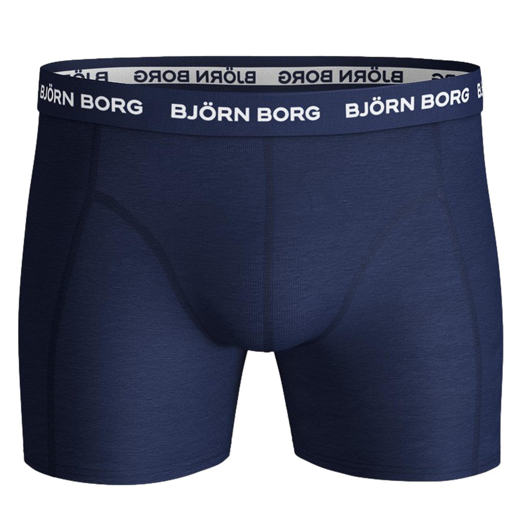 Bjorn Borg Essential Cotton Stretch Boxer 3 Pack - Blues - Utility Bear