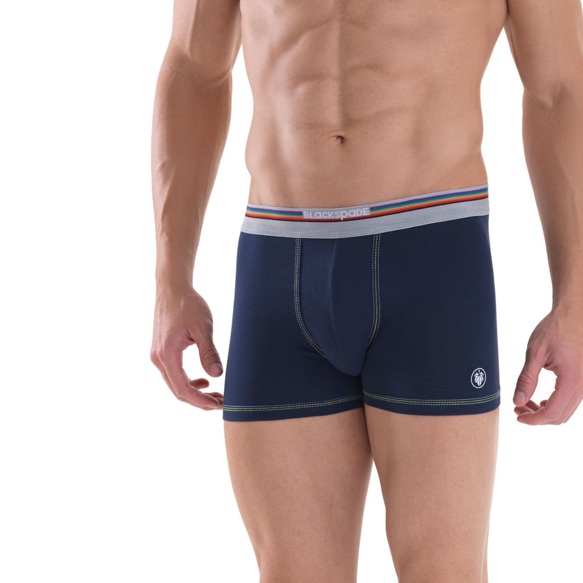 Blackspade Colours Collection Slim Fit Boxer Short Navy Utility Bear 