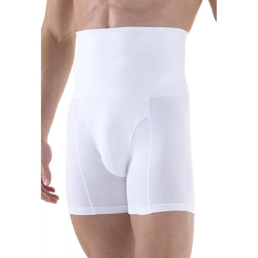 Blackspade Men'S Premium High Waist Slimming Body Control Boxer Shorts - White - Utility Bear
