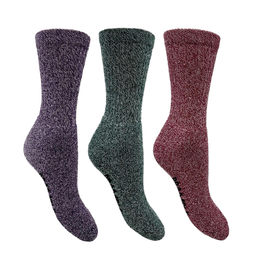 Bramble Ladies All Terrain Socks 3 Pack - Purple/Green/Pink - Utility Bear