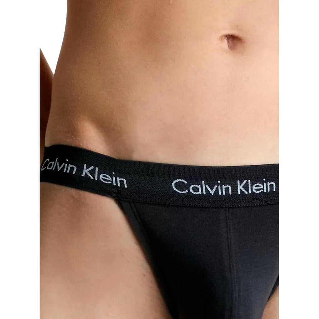 Calvin Klein 2 Pack Cotton Stretch Jockstraps - B-Silver Springs, Palace Pink Logo - Utility Bear
