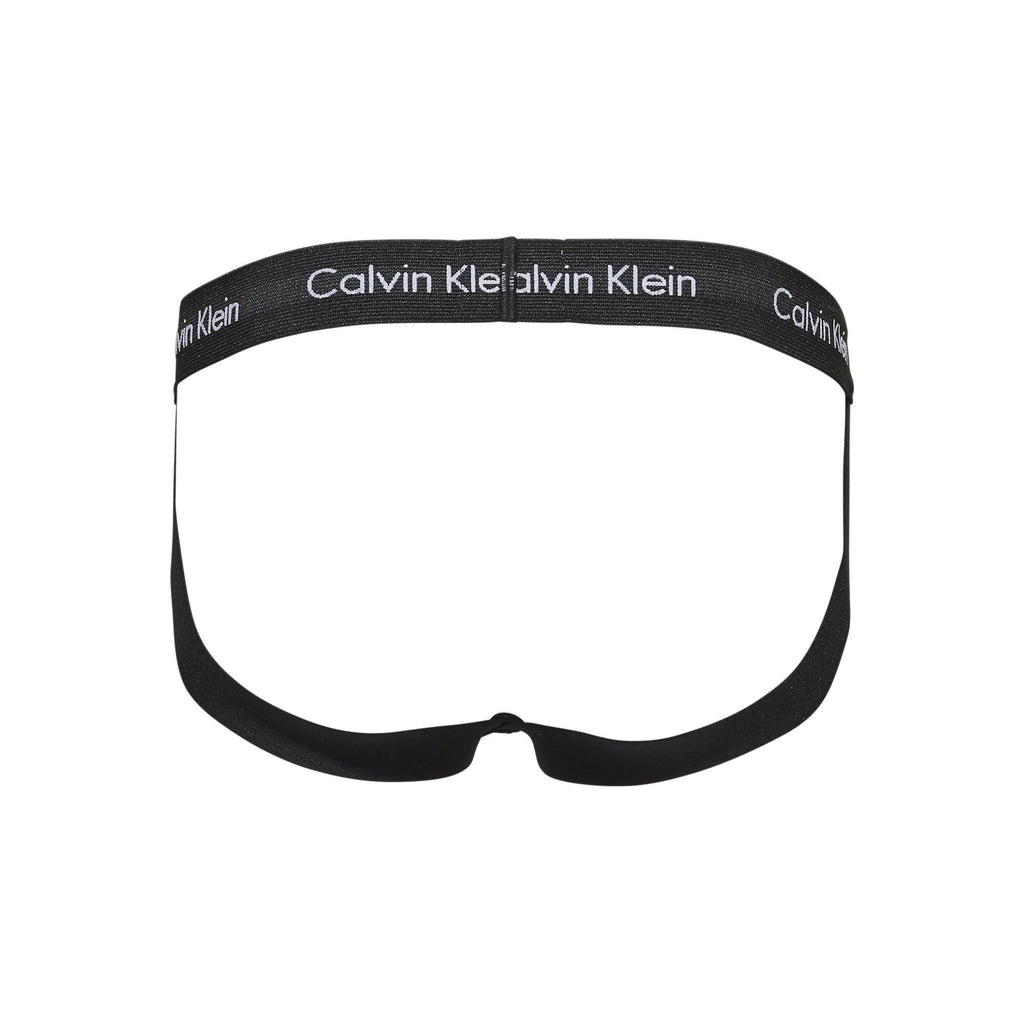 Calvin Klein 2 Pack Cotton Stretch Jockstraps - Black - Utility Bear