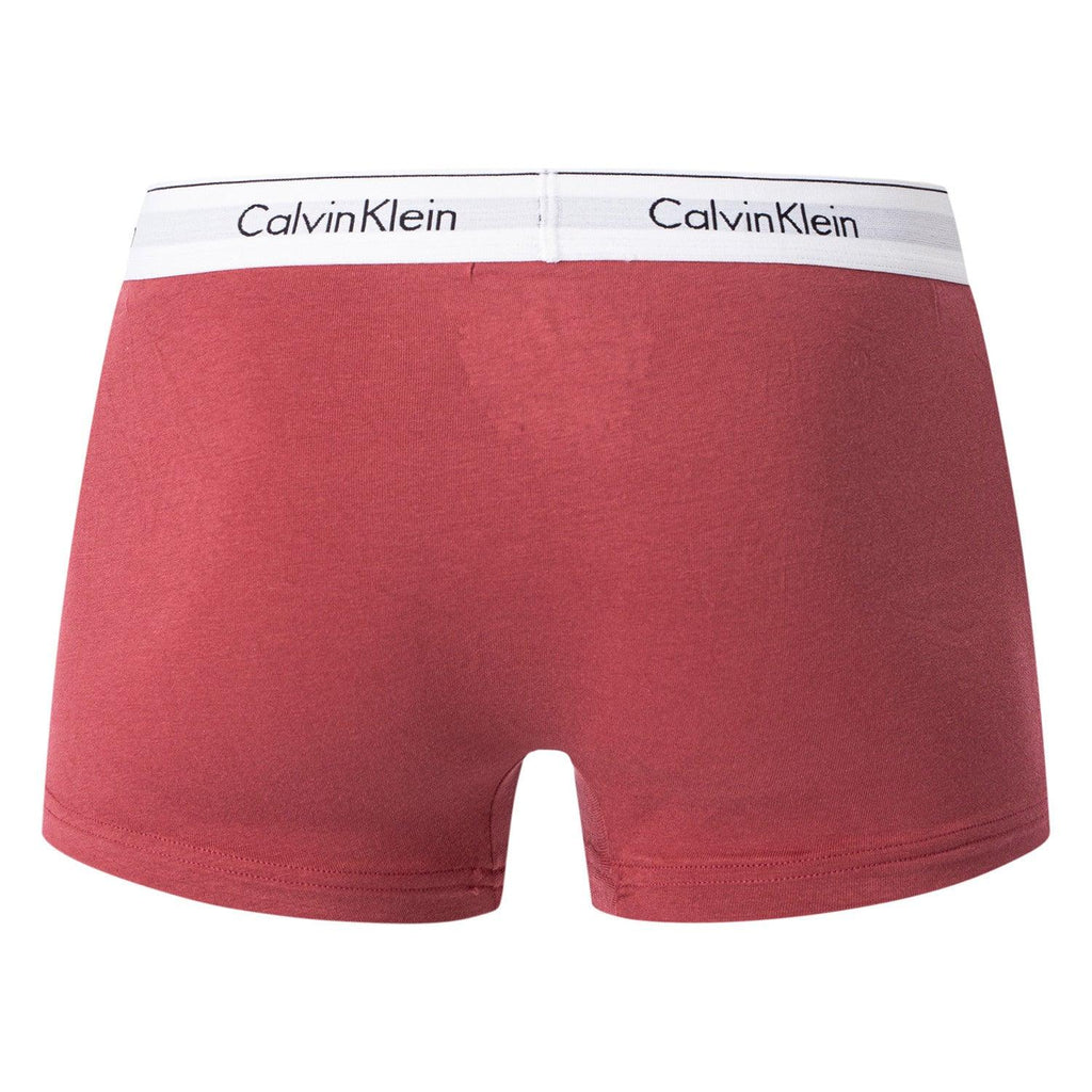 Calvin Klein 3 Pack Modern Cotton Stretch Trunks - Mid Navy, Rasp Blush, Blue Graphite - Utility Bear