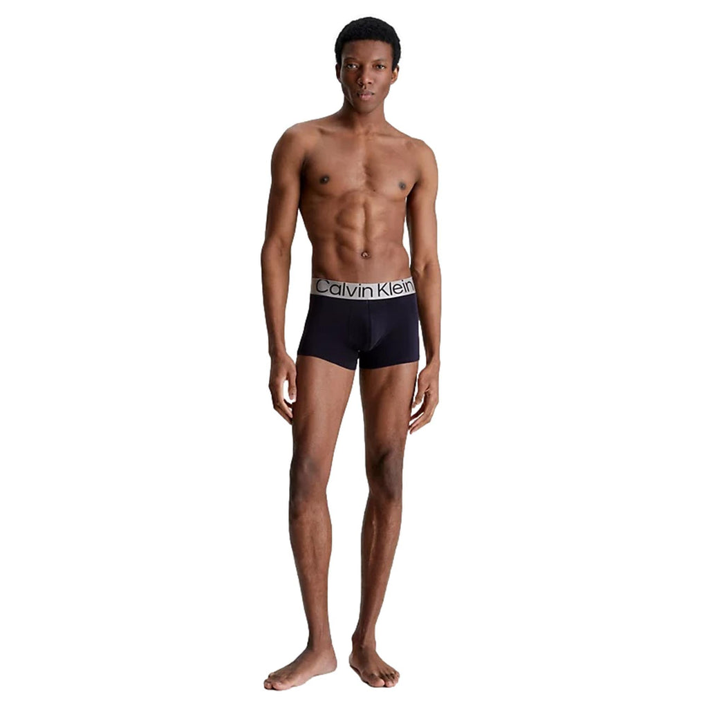 Calvin Klein 3 Pack Reconsidered Steel Cotton Trunks - night Sky/Gry Heather/Shadow Gry - Utility Bear