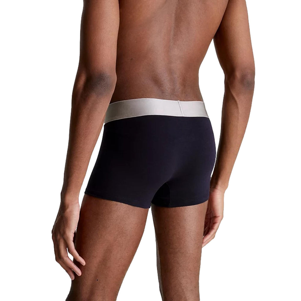 Calvin Klein 3 Pack Reconsidered Steel Cotton Trunks - night Sky/Gry Heather/Shadow Gry - Utility Bear