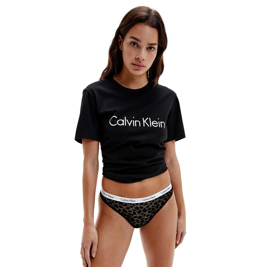 Calvin Klein Carousel Lace Brazilian - Black - Utility Bear