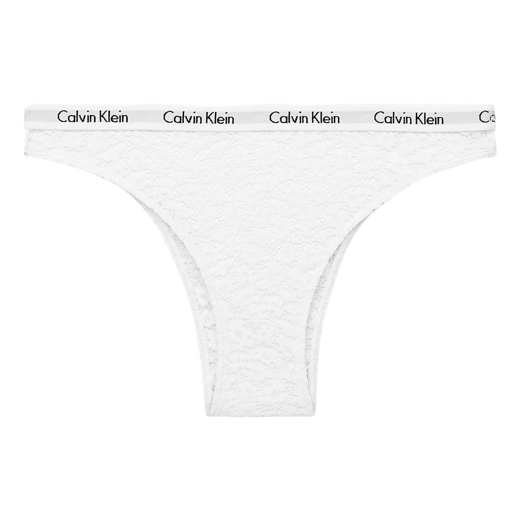 Calvin Klein Carousel Lace Brazilian - White - Utility Bear