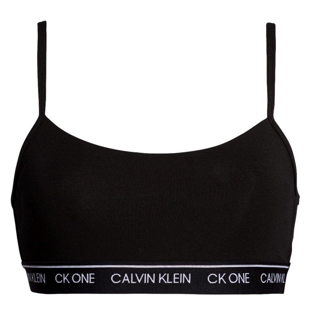 Calvin Klein Ck One Cotton Bralette - Black - Utility Bear