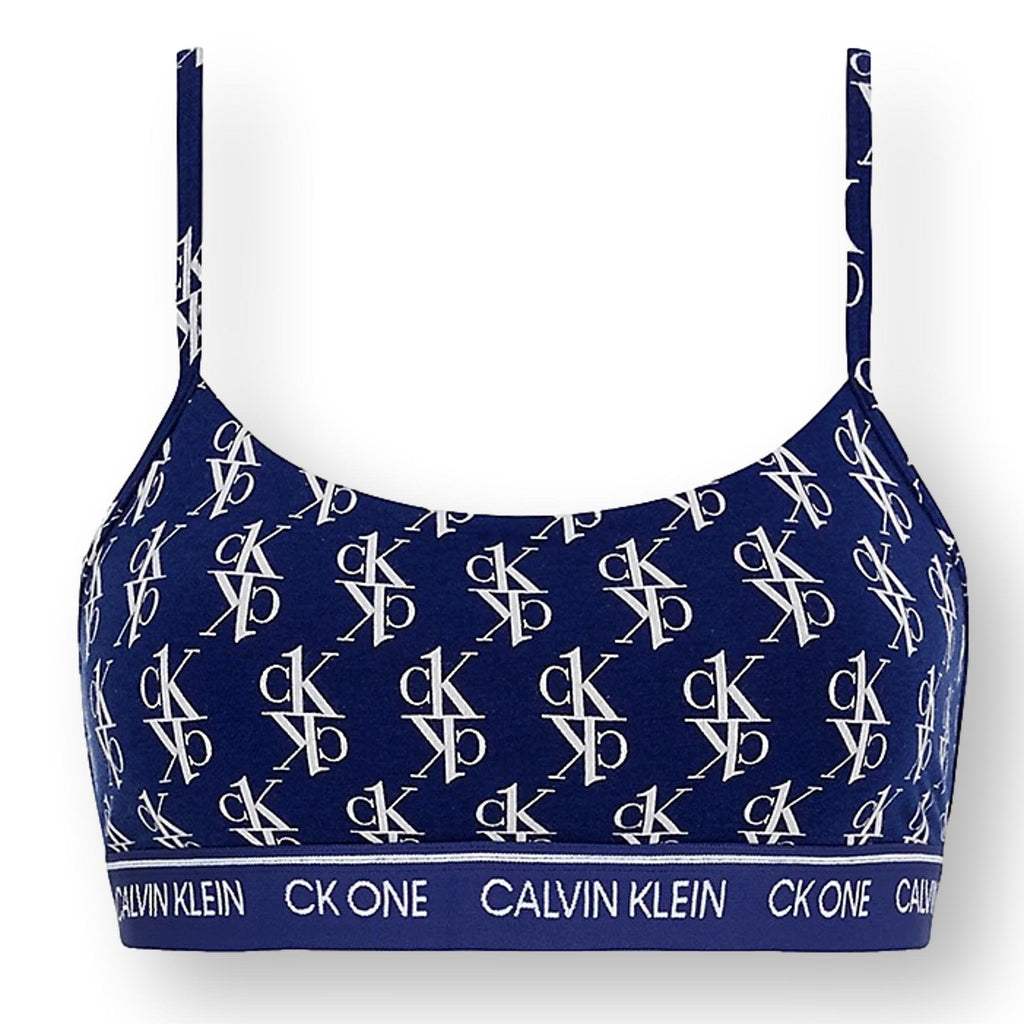 Calvin Klein Ck One Cotton Bralette - Connect Logo Print_Soft Grape - Utility Bear