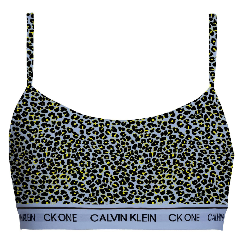 Calvin Klein Ck One Cotton Bralette - Mini Cheetah Print_River - Utility Bear