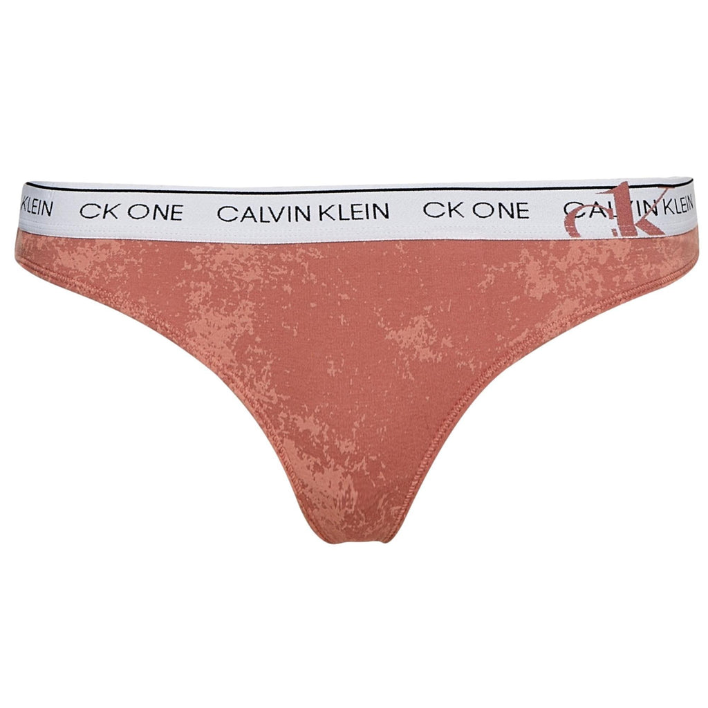 Calvin Klein Ck One Cotton Thong - Faded Red Grape - Utility Bear