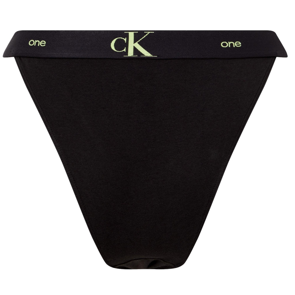 Calvin Klein Ck One High Leg Tanga - Black - Utility Bear