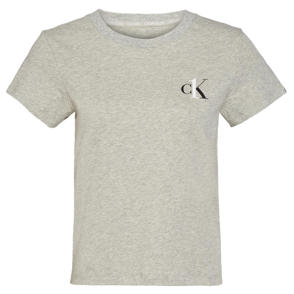 Calvin Klein Ck One Lounge Short Sleeve Crew Neck T-Shirt - Grey Heather - Utility Bear