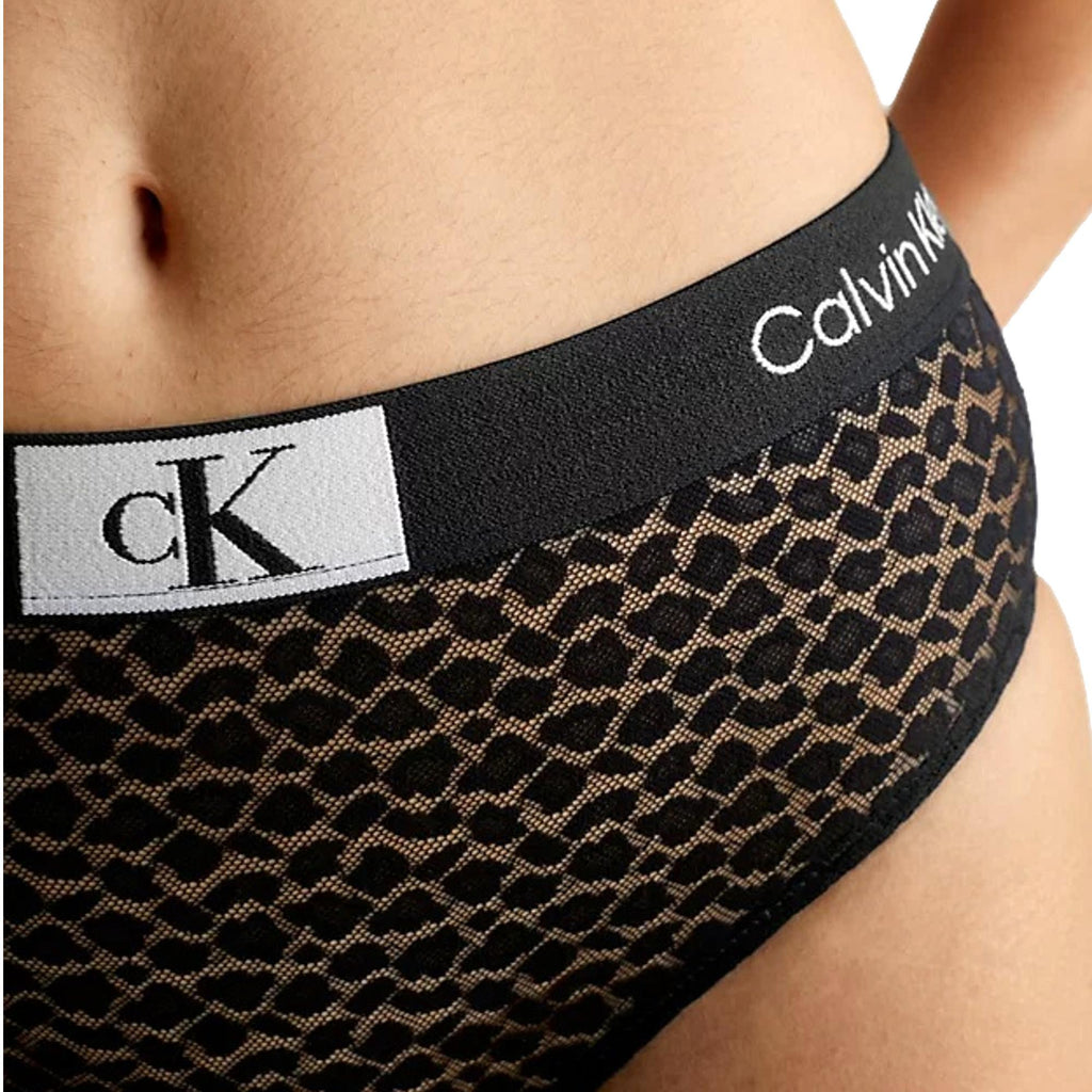 Calvin Klein CK96 Lace High Waist Bikini - Black - Utility Bear