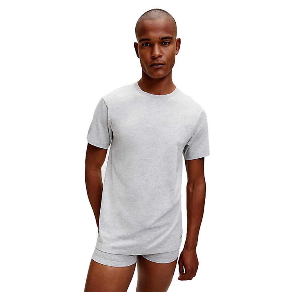 Calvin Klein Cotton Classics Crew Neck T-Shirt 3 Pack - Black/White/Grey - Utility Bear