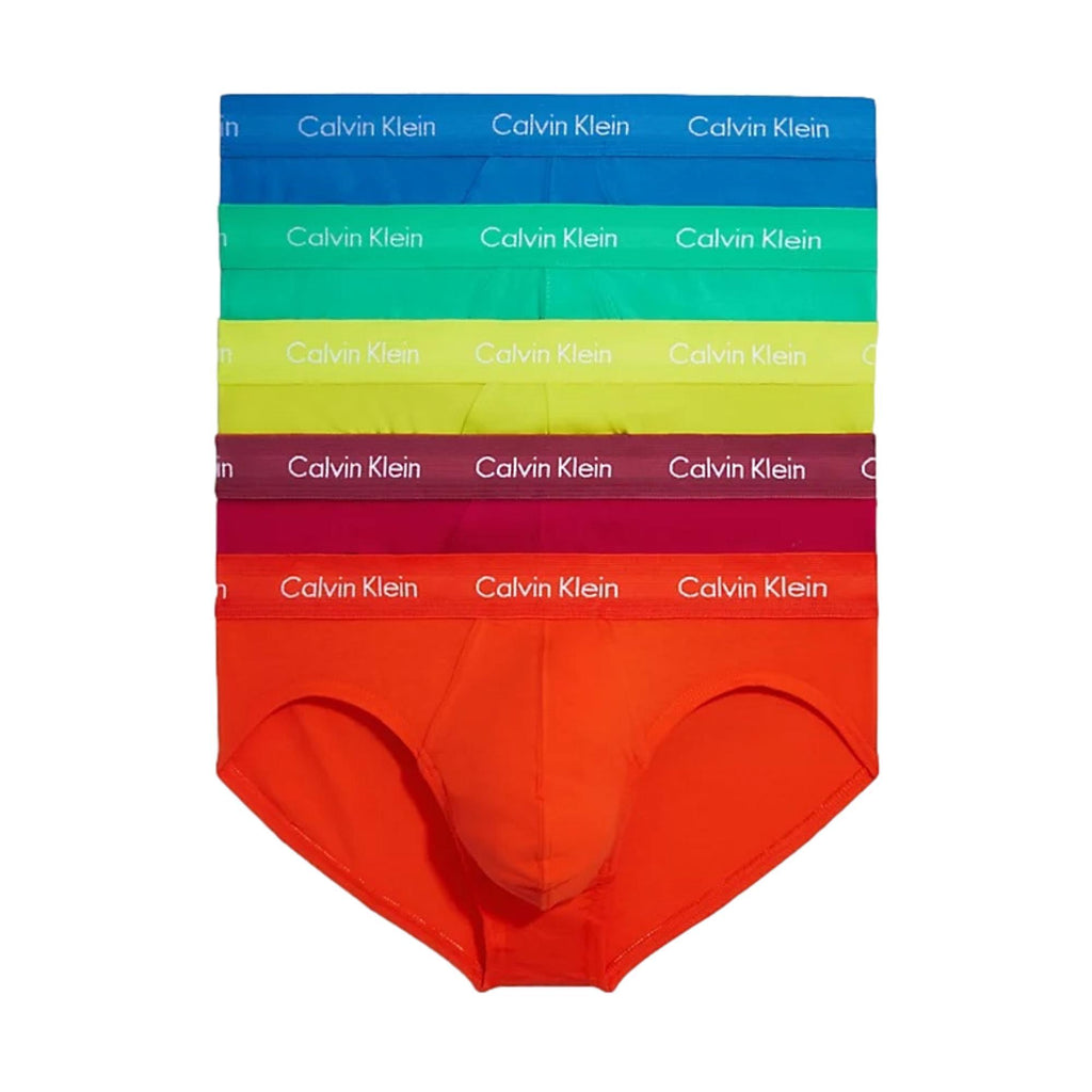 Calvin Klein Cotton Stretch Briefs 5 Pack - Multicolour - Utility Bear