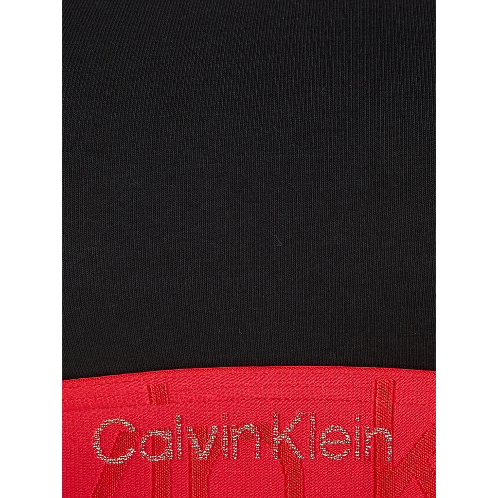 Calvin Klein Embossed Icon Bralette and Thong Set - Black Heather/Exact - Utility Bear
