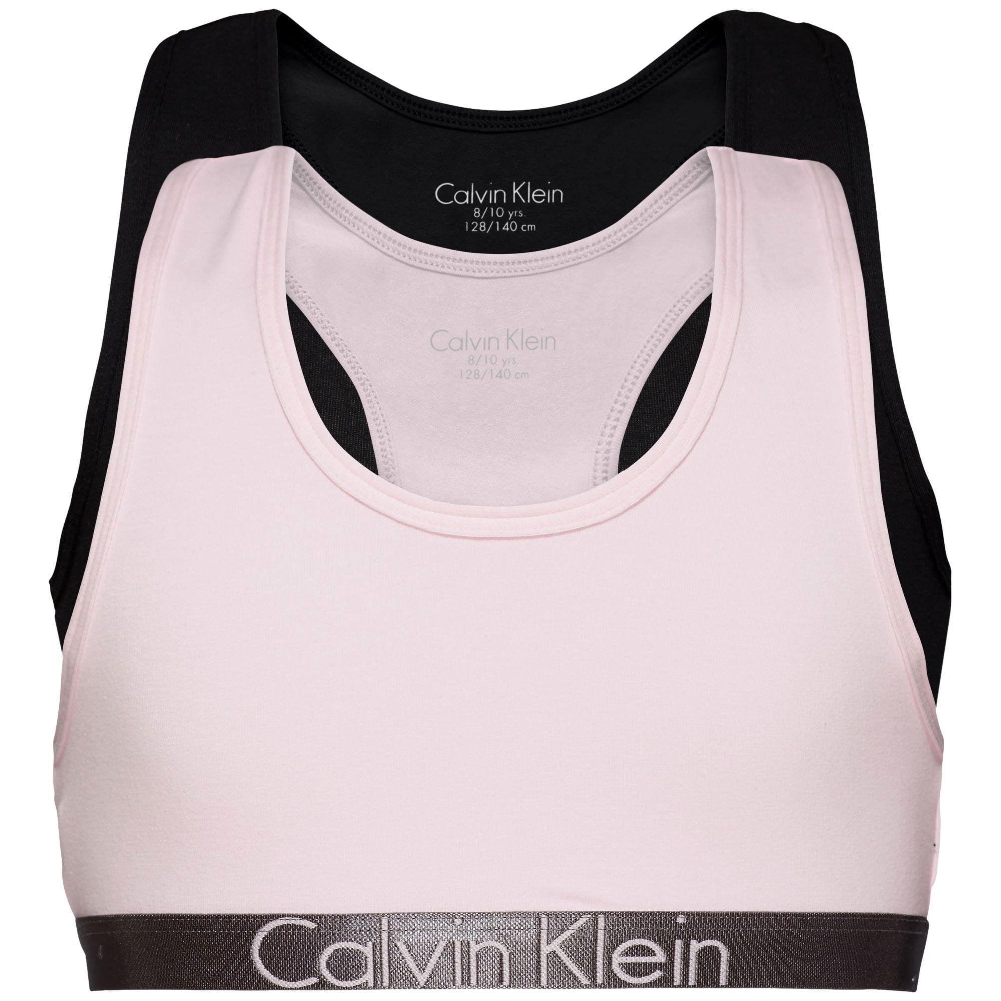 Calvin Klein Girls 2 Pack Customized Stretch Bralette - Black/Unique -  Utility Bear Apparel & Accessories