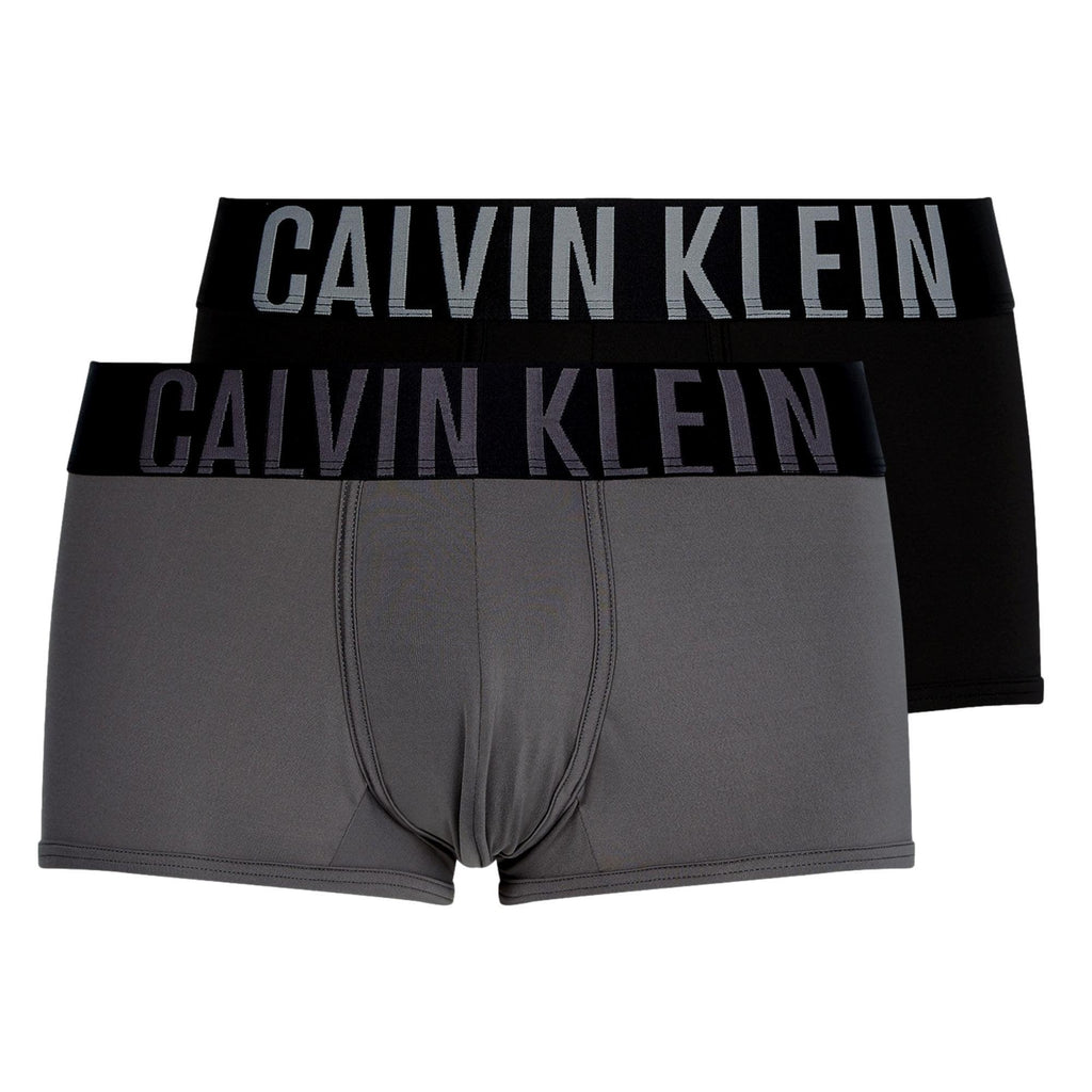 Calvin Klein Intense Power Low Rise Microfiber Trunk - Black/Grey Sky - Utility Bear