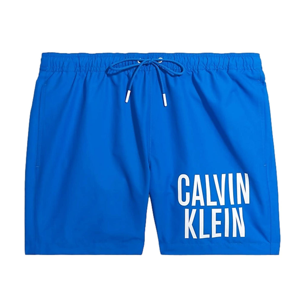 Calvin Klein Intense Power Medium Drawstring Swim Shorts - Dynamic Blue - Utility Bear