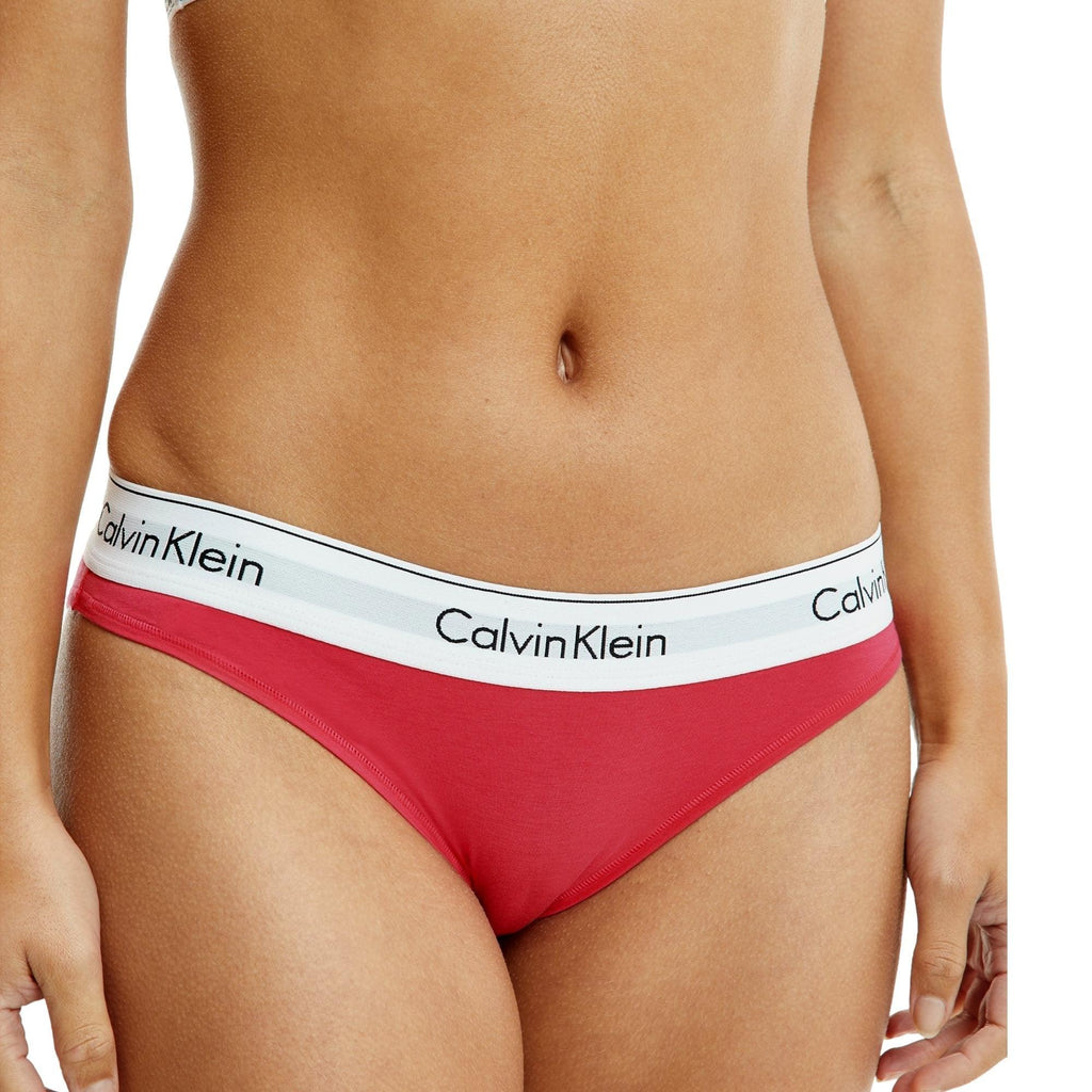 Calvin Klein Modern Cotton Bikini - Raspberry Sorbet - Utility Bear