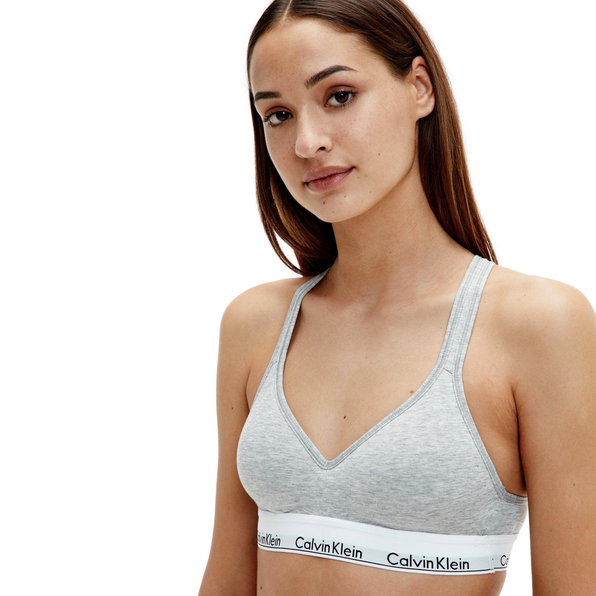 Calvin Klein Modern Cotton Bralette Lift - Grey - Utility Bear Apparel &  Accessories