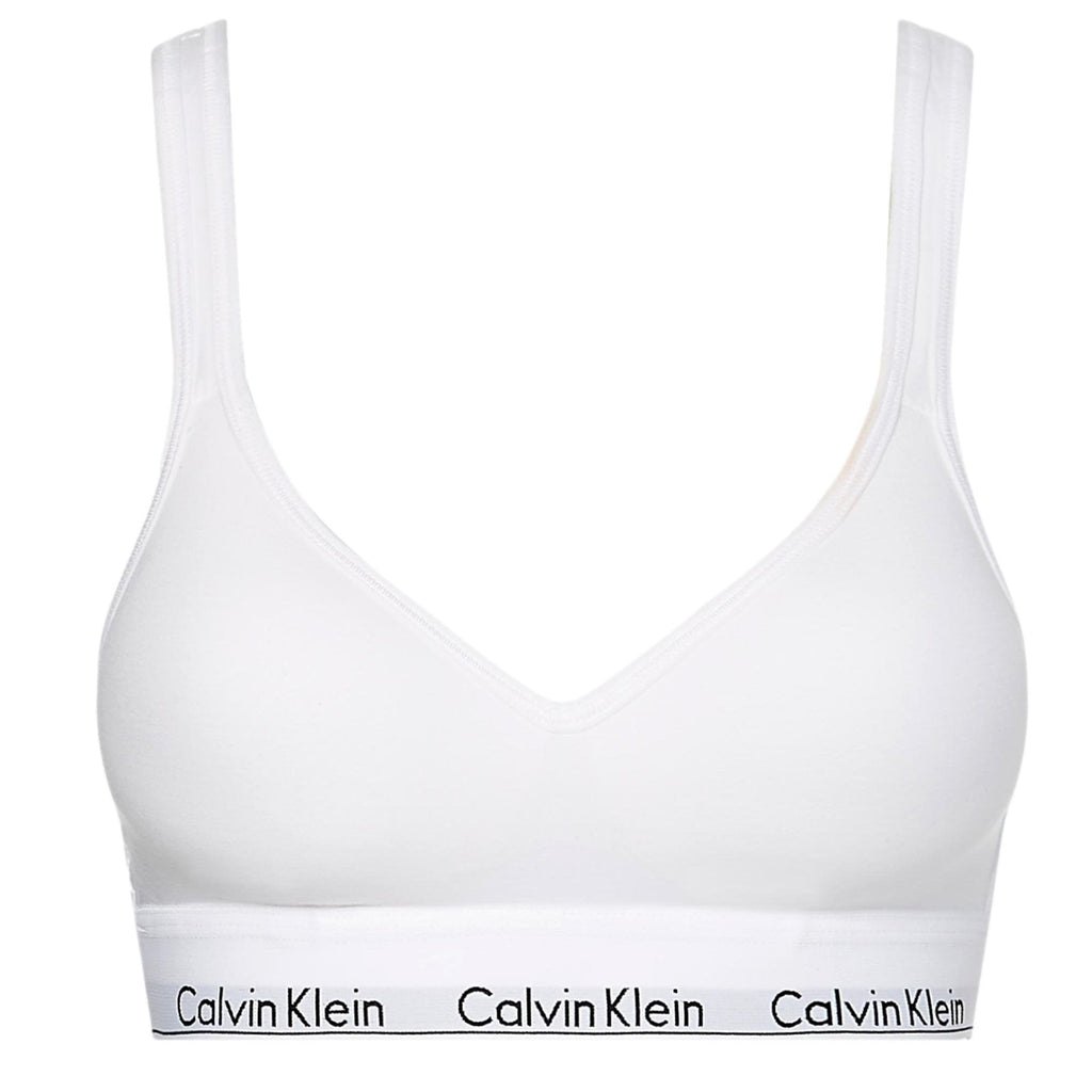 Calvin Klein Modern Cotton One Shoulder Bralette - Grey Heather