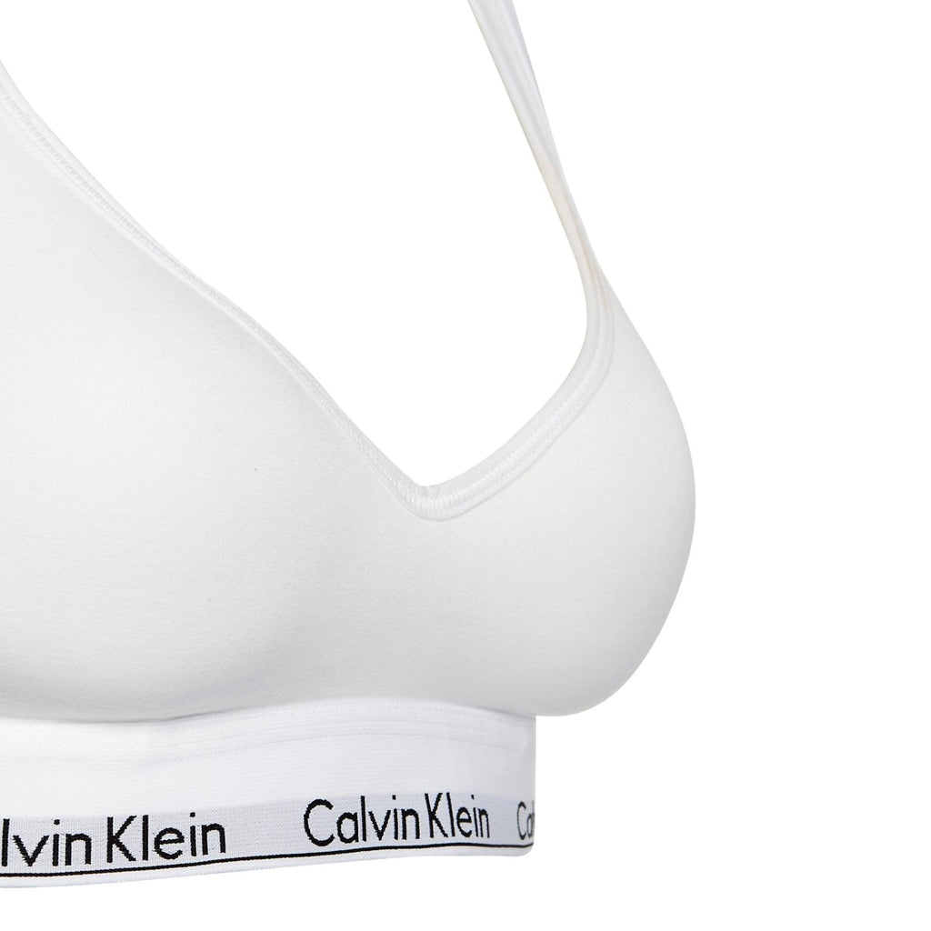 Calvin Klein Modern Cotton Bralette Lift - White - Utility Bear
