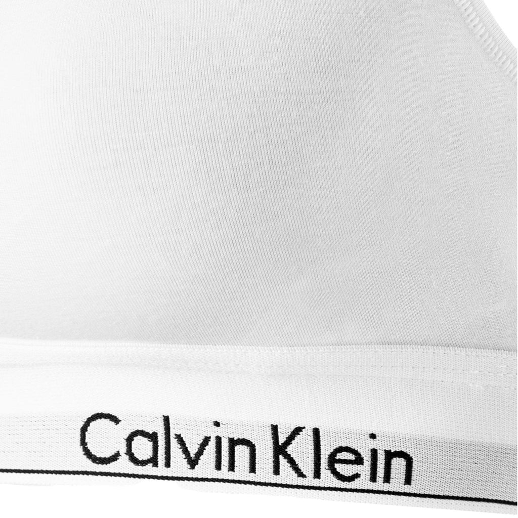 Calvin Klein Modern Cotton Bralette - White - Utility Bear