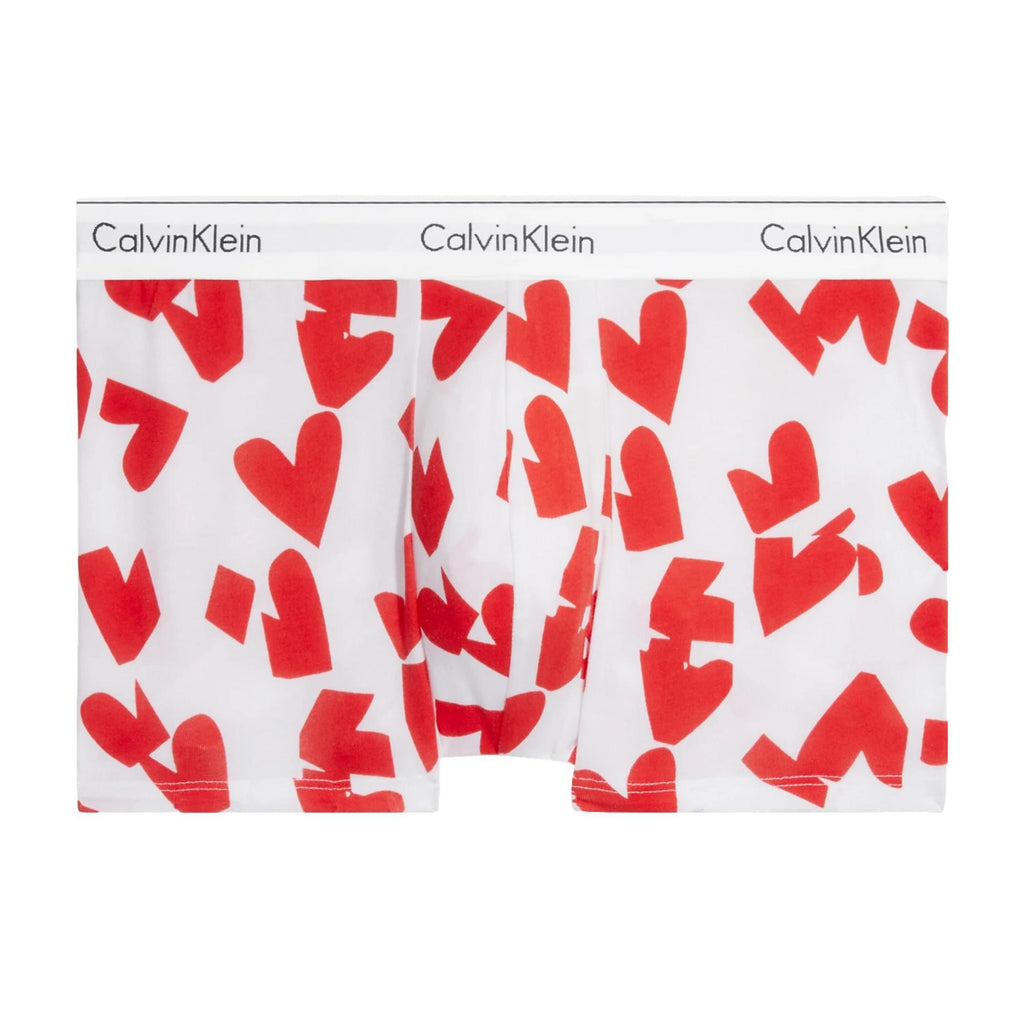Calvin Klein Modern Cotton Trunk - Remembered Hearts Print - Utility Bear