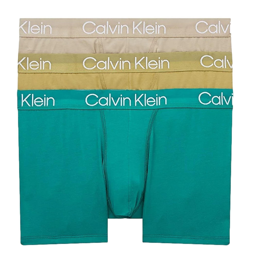 Calvin Klein Modern Structure 3 Pack Trunk - Deep Lake/Pistache/Winter Linen - Utility Bear