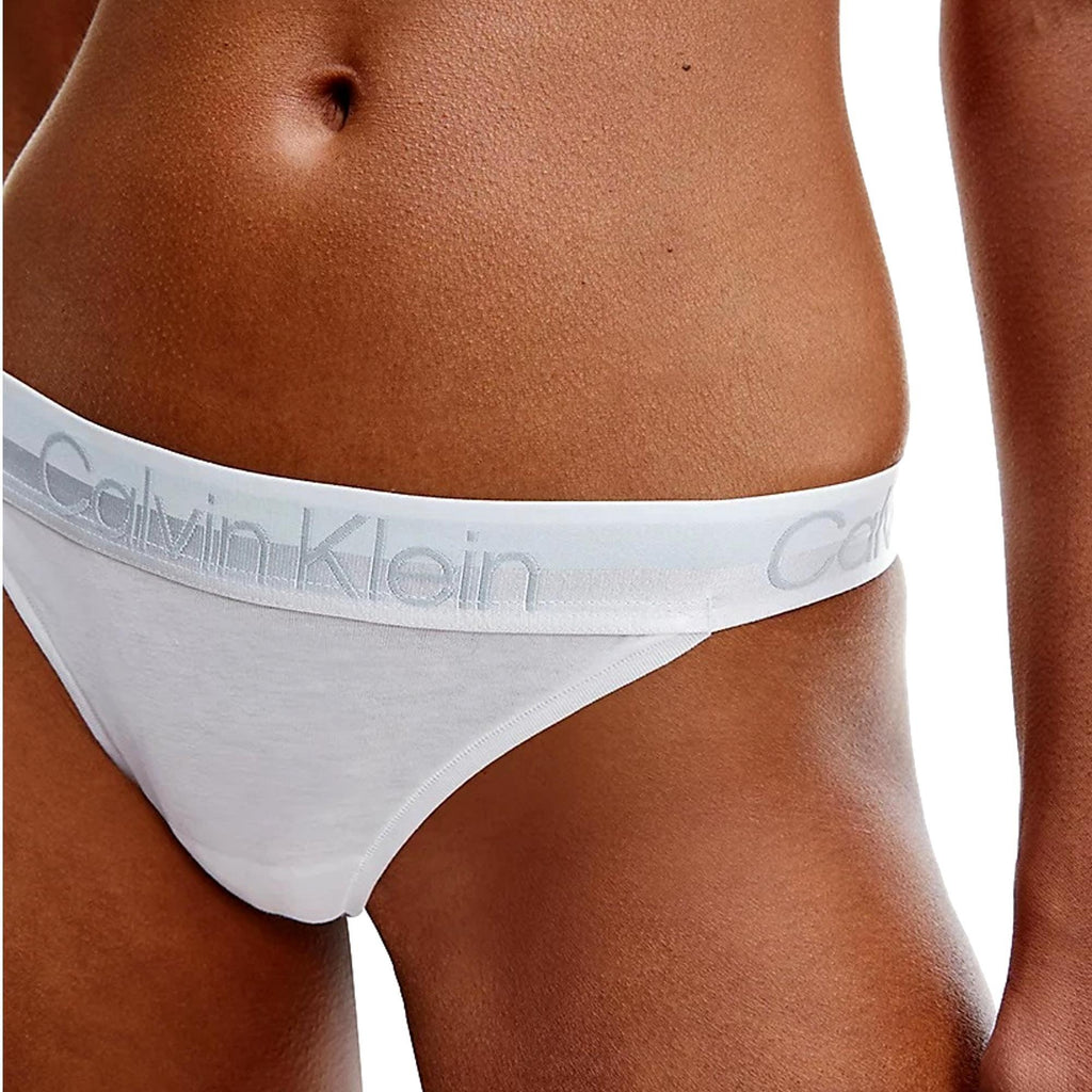 Calvin Klein Modern Structure Thong - White - Utility Bear