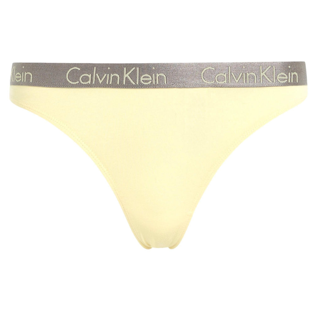 Calvin Klein Radiant Cotton Thong - Lemon Melon - Utility Bear