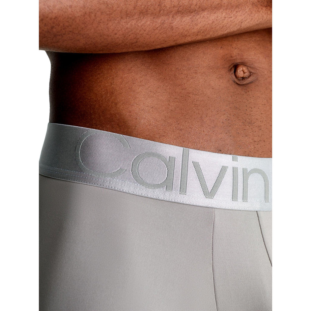 Calvin Klein Reconsidered Steel Microfiber Boxer Brief 3 Pack - Mid Blue/Signature Blue/Glay Gry - Utility Bear
