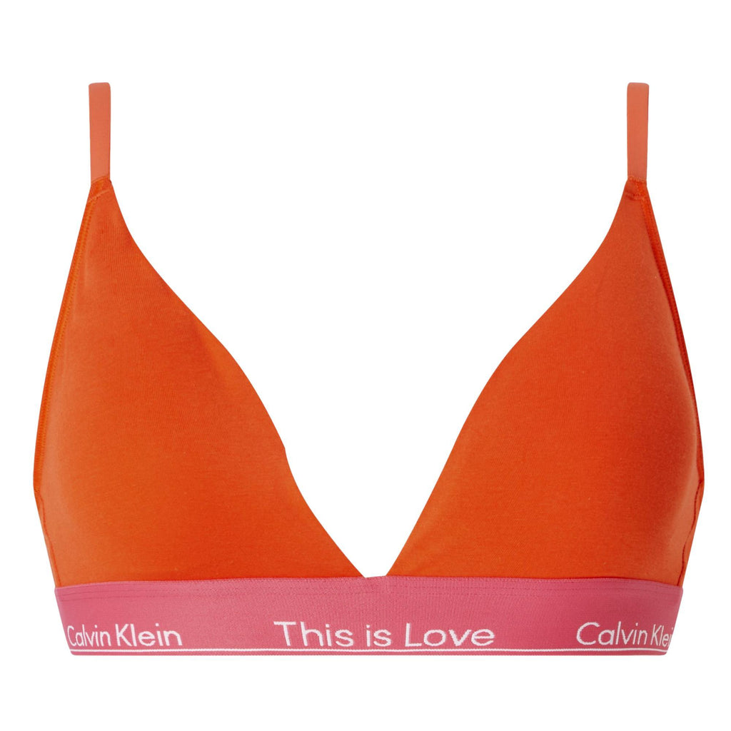 Calvin Klein Triangle Love Bra - Cherry Tomato - Utility Bear